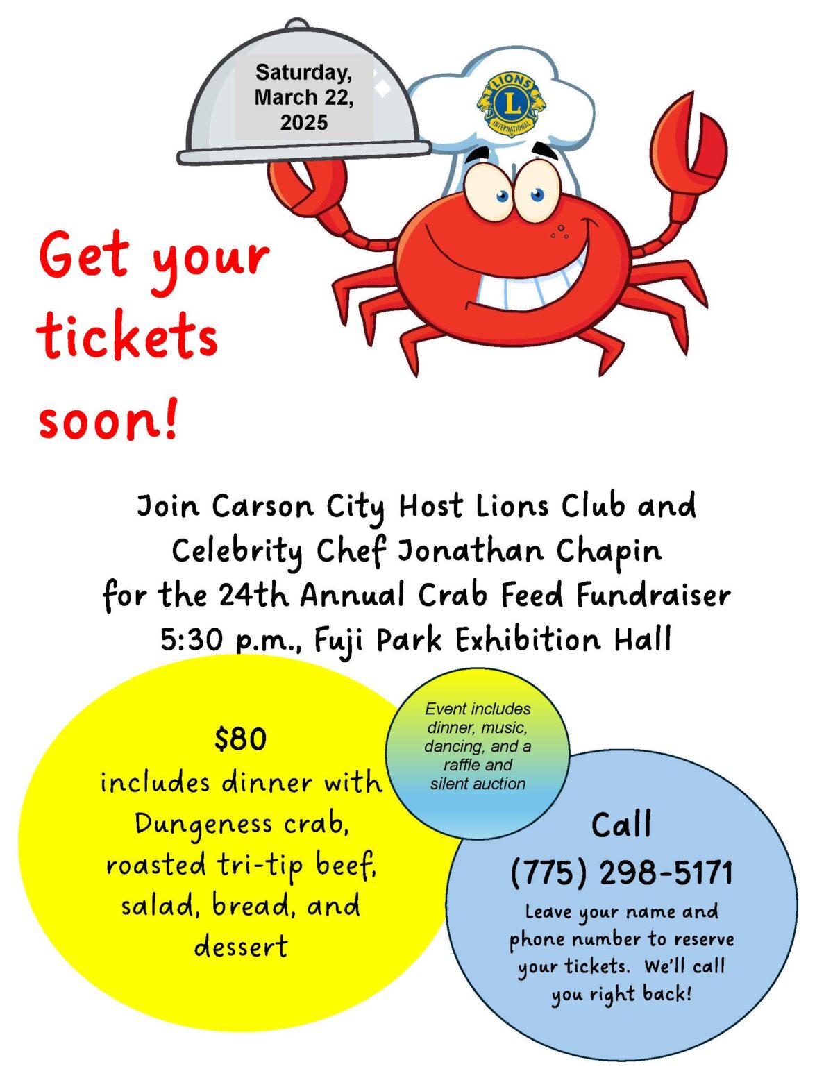 2025 Crab Feed Flyer